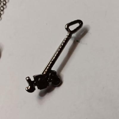 OLDER SCHOOL, WORK AND OTHER PINS, TIE CLIPS AND PENDANT