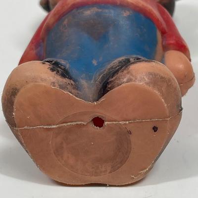 Vintage 60s Mickey Mouse Blow Mold Doll Toy Figure 5.75" Walt Disney Productions