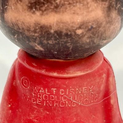 Vintage 60s Mickey Mouse Blow Mold Doll Toy Figure 5.75" Walt Disney Productions