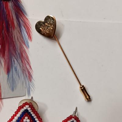 RED, WHITE AND BLUE PATRIOTIC JEWELRY