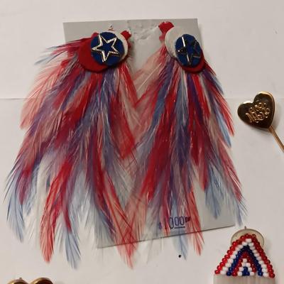 RED, WHITE AND BLUE PATRIOTIC JEWELRY