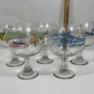 Huge Over-sized Glass Goblets Lot