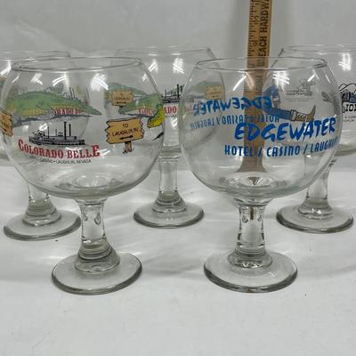 Huge Over-sized Glass Goblets Lot