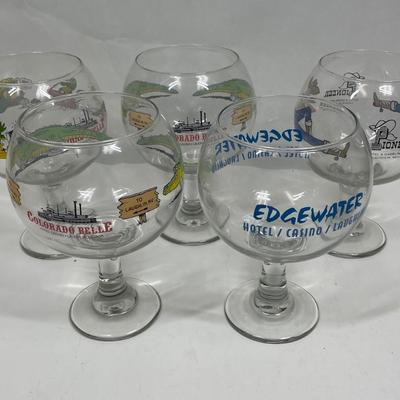 Huge Over-sized Glass Goblets Lot