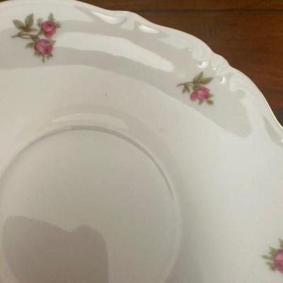 Bavaria Western Germany China Teacups & Plates, Creamer and Sugar Dish