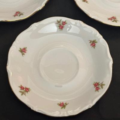 Bavaria Western Germany China Teacups & Plates, Creamer and Sugar Dish