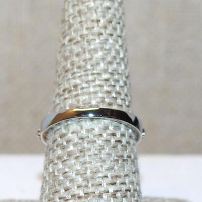 Size 7 Marked .925 Unique "Chandelier" Style 8 Prong Flower Ring with 4 Dangles on a Silver Band (7.0g)
