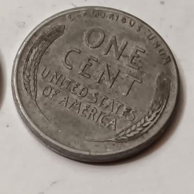 1945-W SILVER MERCURY DIME, 1930'S & 1940's WHEAT PENNIES (SEE DESCRIPTION)