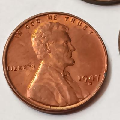1945-W SILVER MERCURY DIME, 1930'S & 1940's WHEAT PENNIES (SEE DESCRIPTION)