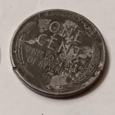1945-W SILVER MERCURY DIME, 1930'S & 1940's WHEAT PENNIES (SEE DESCRIPTION)