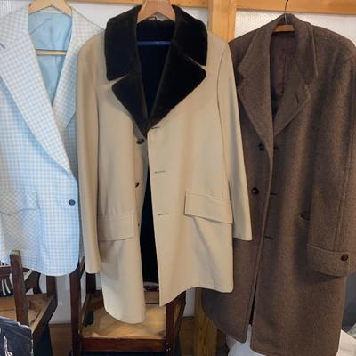 MEN’S OVER COATS AND A BLAZER