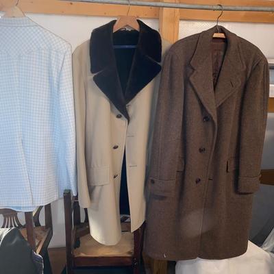 MEN’S OVER COATS AND A BLAZER