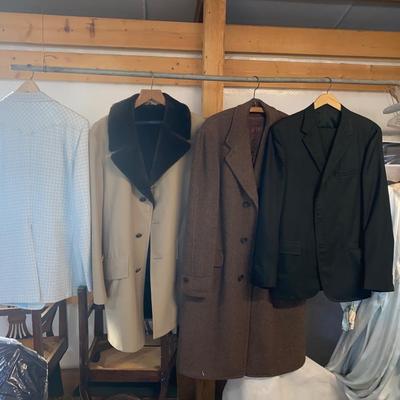 MEN’S OVER COATS AND A BLAZER