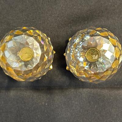 Two Swarovski Crystal Pineapples