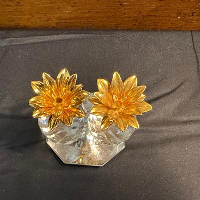 Two Swarovski Crystal Pineapples