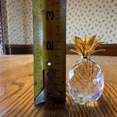 Two Swarovski Crystal Pineapples