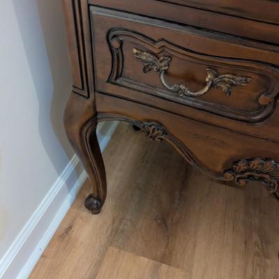 Solid Wood Hickory Chair 2 Drawer Side Table Choice B