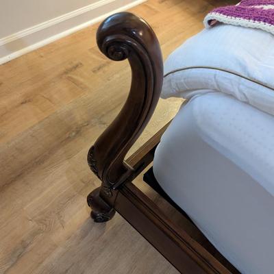 Solid Wood Hickory Chair Bed Approximately 87" Long & 83" Wide Very Nice Set