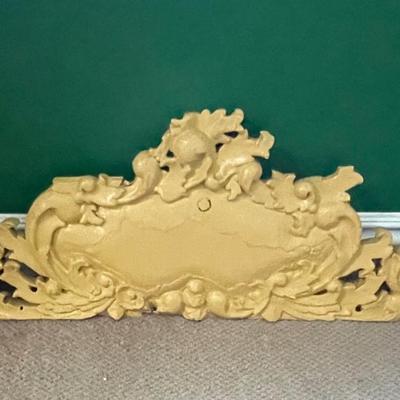 Vintage Wooden Floral Furniture Crown