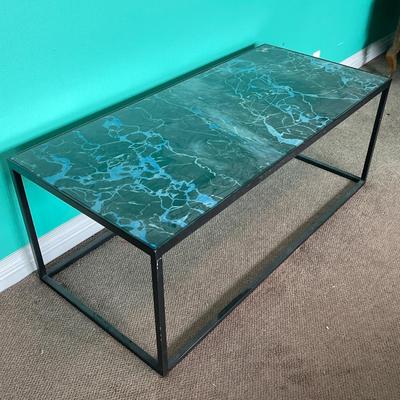 Blue & Black Lightning Coffee Table