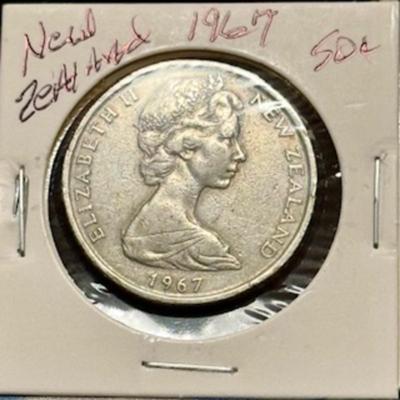 1964 New Zealand Half Dollar