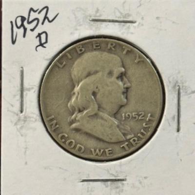 1952 D Franklin Half Dollar