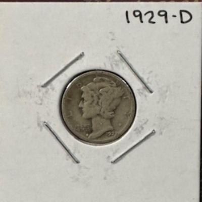 1929 D Mercury Dime