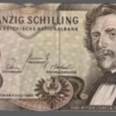 1967 Austria 20 Schilling
