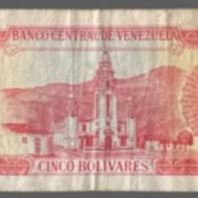 1989 Venezuela 5 Bolivares