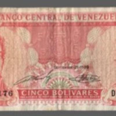 1989 Venezuela 5 Bolivares