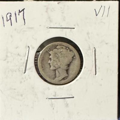 1917 Mercury Dime