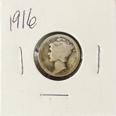 1916 Mercury Dime