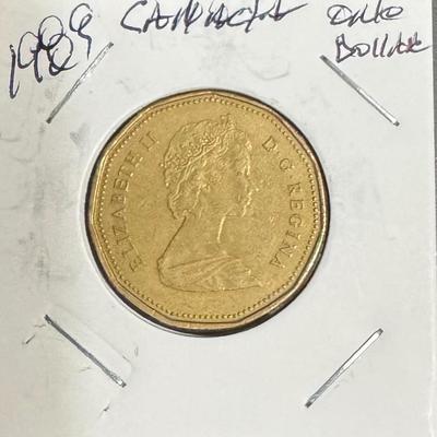 1989 Canadian One Dollar Coin