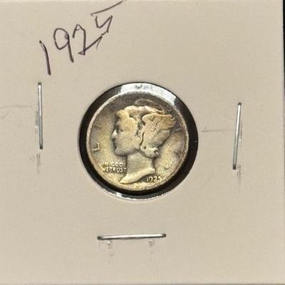 1925 Mercury Dime