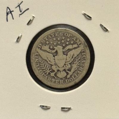 1909 D Barber Quarter