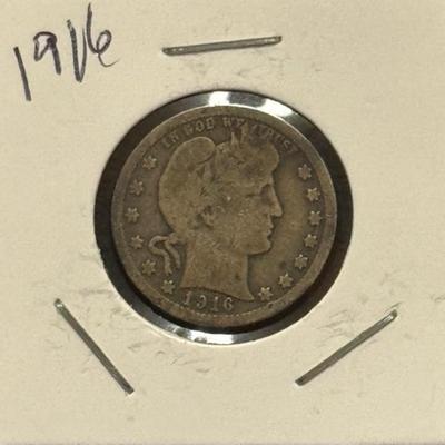 1916 Barber Quarter