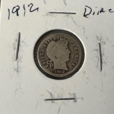1912 Barber Dime