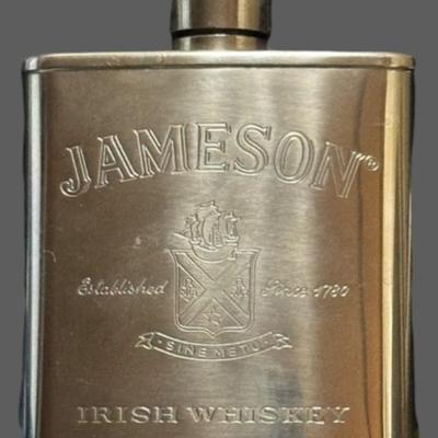 Jameson Irish Whiskey 2 1/2 oz Stainless Steel Flask