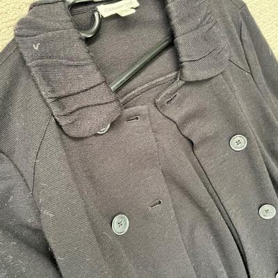Lot 158 Black sweater (M), purple sweater (L) black blazer (L)