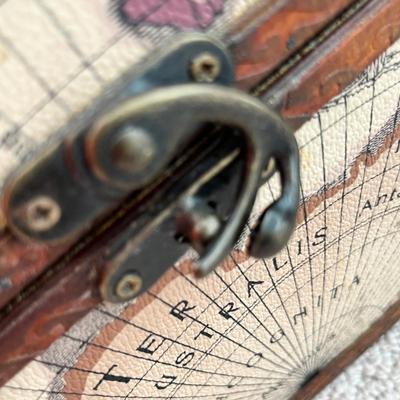 Lot 164 2 small globe suitcases