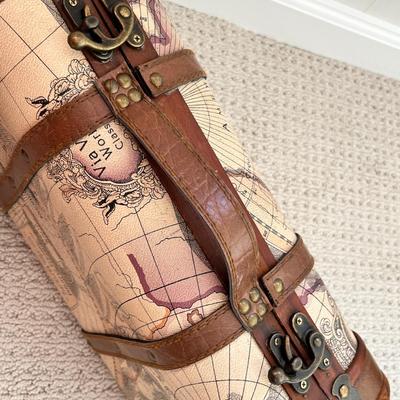 Lot 164 2 small globe suitcases