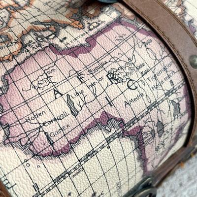 Lot 164 2 small globe suitcases
