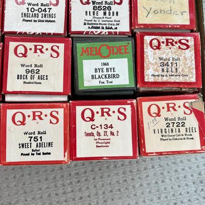 Lot 166 Player piano scrolls (box 2 of 3)