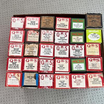 Lot 166 Player piano scrolls (box 2 of 3)