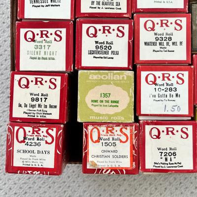 Lot 167 Player piano scrolls (box 2 of 3)