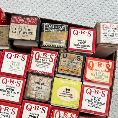 Lot 167 Player piano scrolls (box 2 of 3)