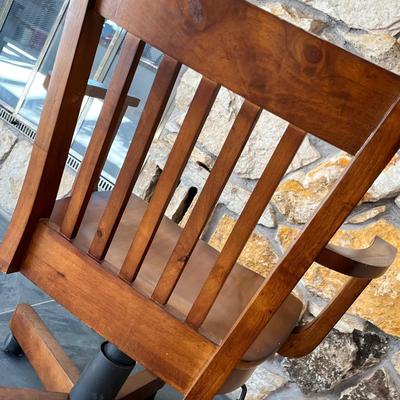 Lot 168 wood office chair