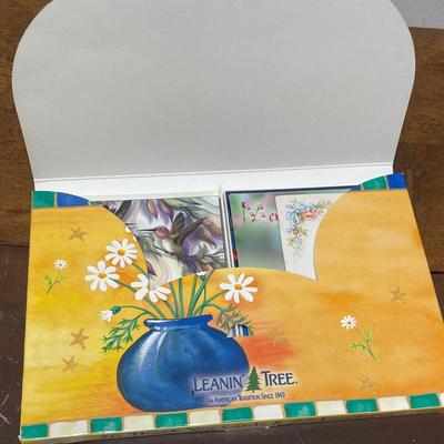 Lot of Greeting Card Planner Books with cards inside.