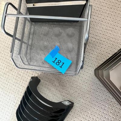 Lot 181 file storage trays and baskets