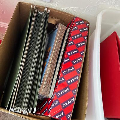 Lot 198 plastic milk crate of large envelopes, mailing envelopes and check envelopes